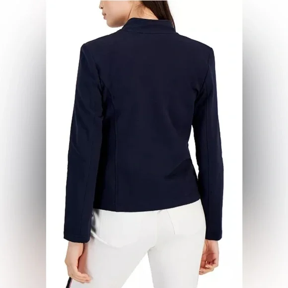 Tommy Hilfiger Women's Military Band Jacket Cardigan Black Medium - Picture 2 of 10